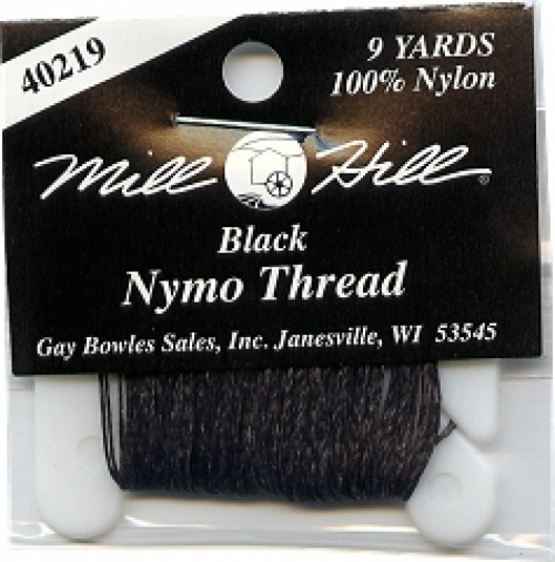 Mill Hill Nylon Beading Thread Black