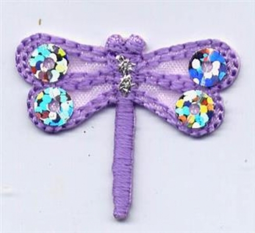 Dragonfly Patch Motif Lilac