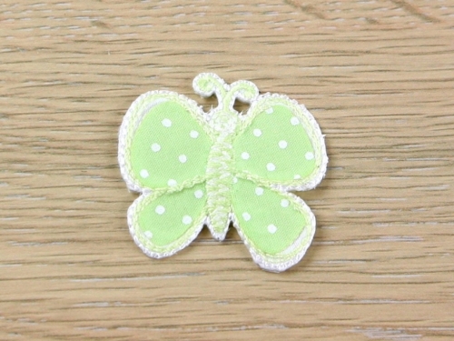 Spotty Butterfly Patch Motif (Value Pack of 3) Light Green