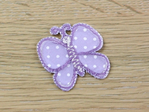Spotty Butterfly Patch Motif (Value Pack of 3) Lilac