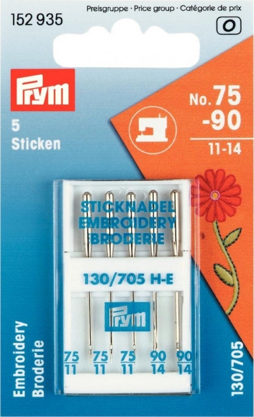 Prym Embroidery Machine Needles