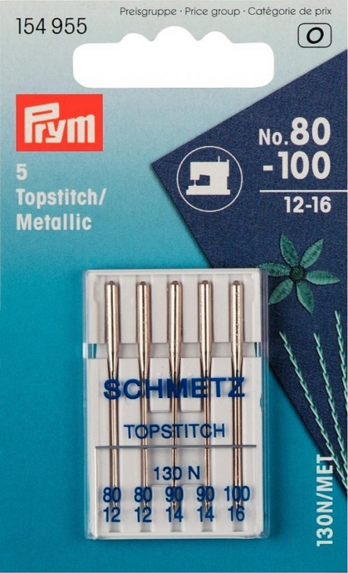 Prym Topstitch & Metallic Machine Needles
