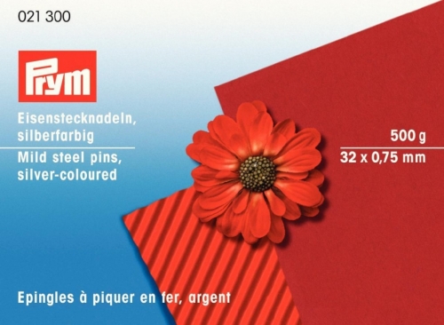 Prym Mild Steel Pins Silver