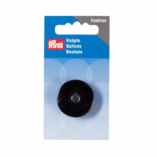 Prym Round Coat Buttons Black & Grey