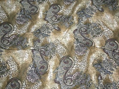 Viscose Georgette Fabric Khaki Green