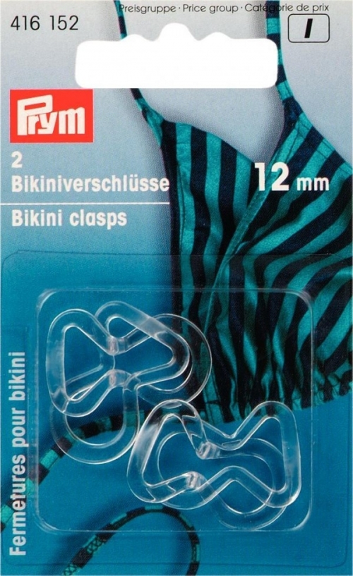 Prym Bikini Clasp Buckles Clear