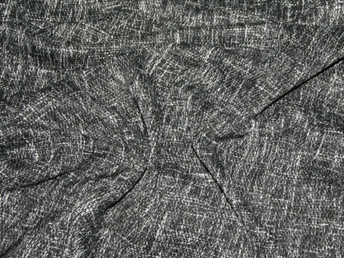 Deadstock Tweed Coating Fabric Black & White