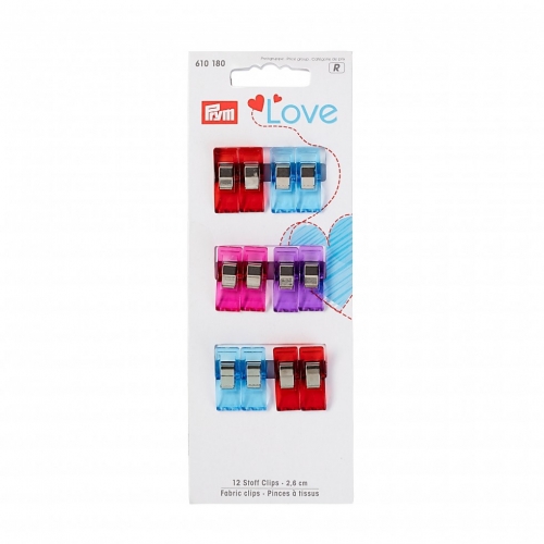Prym Love Fabric Wonder Clips Assorted Colours