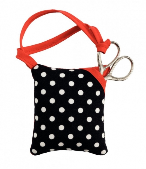 Prym Pin Cushion & Scissors Black White Red