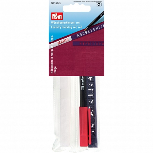 Prym Laundry Marking Set Red