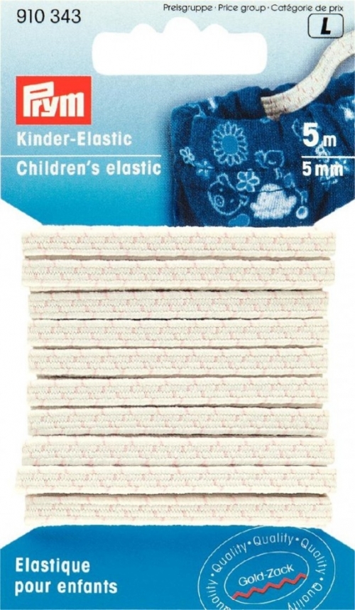 Prym Childrens Elastic White