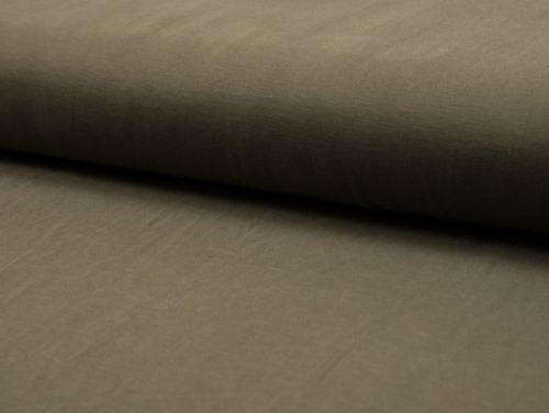 Deadstock Bellissima Modal Jersey Stretch Knit Fabric Khaki Brown