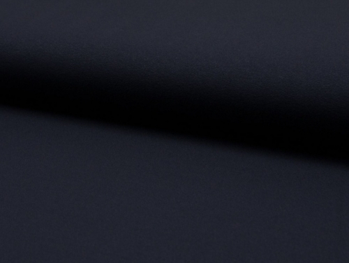 Deadstock Deluxe Crepe Textured Stretch Knit Fabric Navy Blue