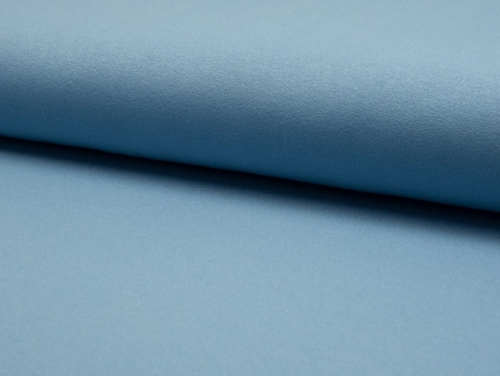 Deadstock Deluxe Crepe Textured Stretch Knit Fabric Dusty Blue