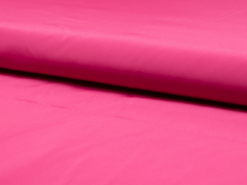 Deadstock Polyester Memory Raincoat Coating Fabric Fuchsia