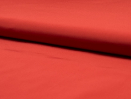 Deadstock Polyester Memory Raincoat Coating Fabric Paprika