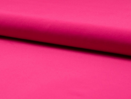 Deadstock Polycotton Memory Raincoat Coating Fabric Fuchsia