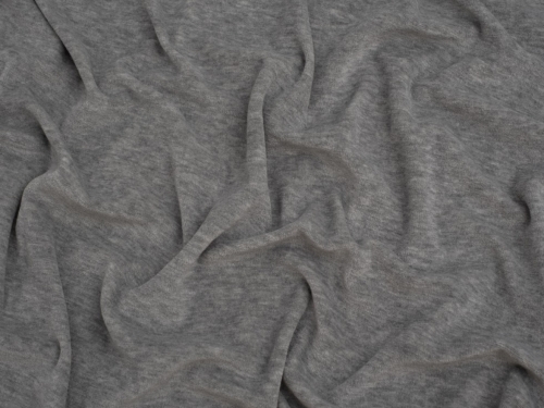 Minerva Core Range Cotton Velour Stretch Knit Fabric Cloud Grey