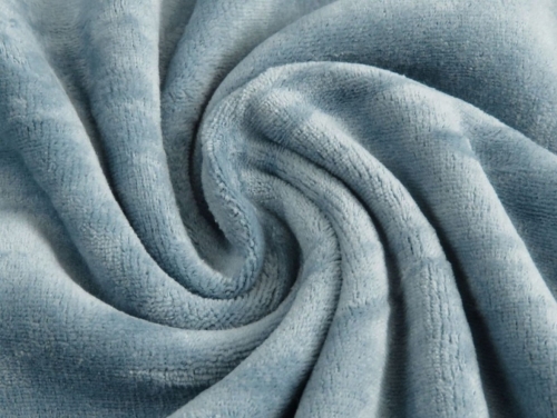 Minerva Core Range Cotton Velour Stretch Knit Fabric Jeans Blue