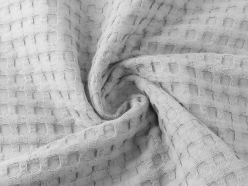 Big Cotton Waffle Fabric Light Grey
