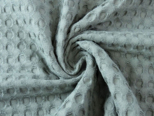 Big Cotton Waffle Fabric Dark Old Green