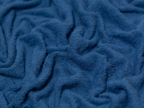 Minerva Core Range Luxury Cotton Towelling Fabric Airforce Blue
