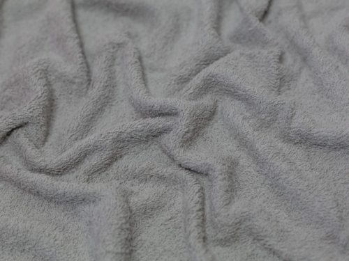 Minerva Core Range Luxury Cotton Towelling Fabric Silver Grey