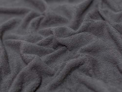 Minerva Core Range Luxury Cotton Towelling Fabric Dark Grey