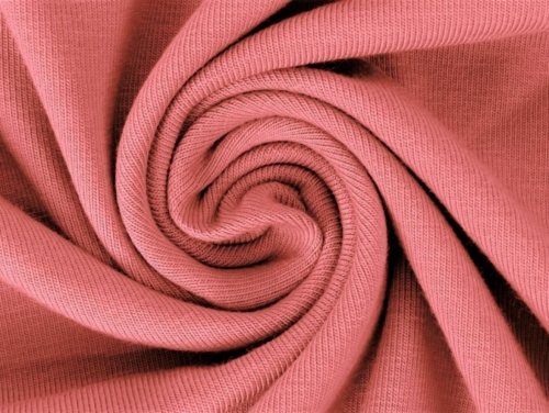 Minerva Core Range Cotton Lycra Jersey Stretch Knit Fabric Vivid Coral