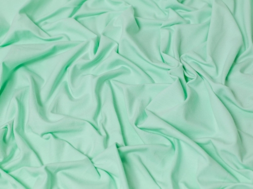 Minerva Core Range Cotton Lycra Jersey Stretch Knit Fabric Bright Mint
