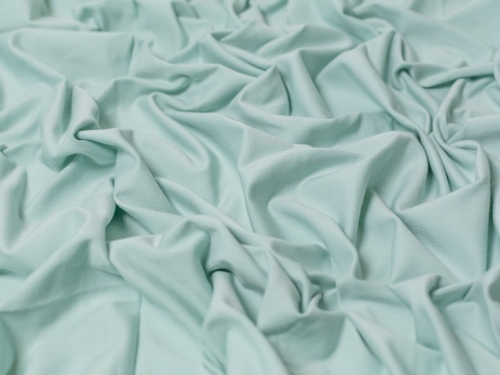 Minerva Core Range Cotton Lycra Jersey Stretch Knit Fabric Pastel Green
