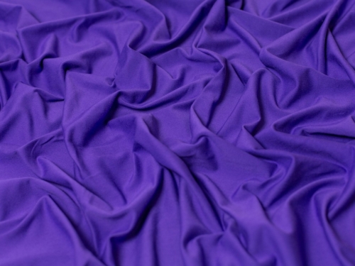 Minerva Core Range Cotton Lycra Jersey Stretch Knit Fabric Bright Purple