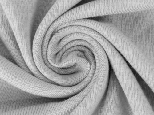 Minerva Core Range Cotton Lycra Jersey Stretch Knit Fabric Silver Grey