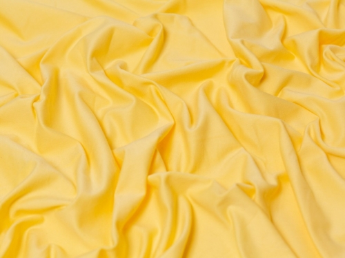 Minerva Core Range Cotton Lycra Jersey Stretch Knit Fabric Lemon Yellow