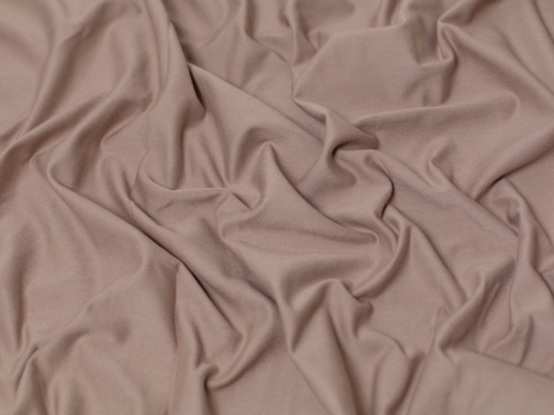 Minerva Core Range Cotton Lycra Jersey Stretch Knit Fabric Sandstone