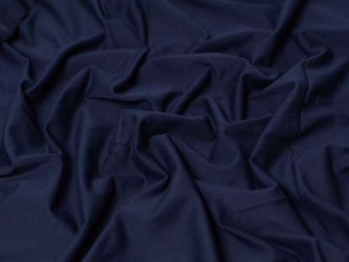 Minerva Core Range Cotton Lycra Jersey Stretch Knit Fabric Midnight