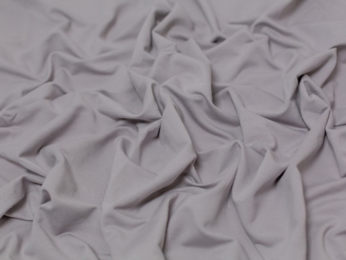 Minerva Core Range Medium Loop Back French Terry Stretch Knit Fabric Soft Grey