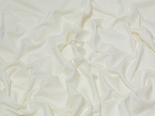 Minerva Core Range Medium Loop Back French Terry Stretch Knit Fabric Cream