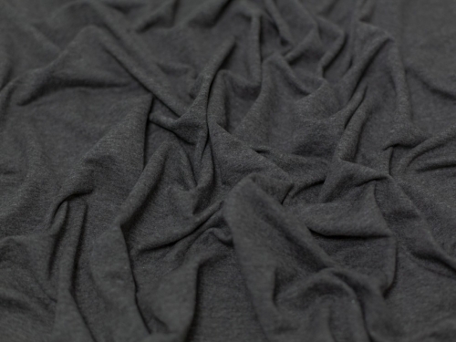 Minerva Core Range Medium Loop Back French Terry Stretch Knit Fabric Charcoal