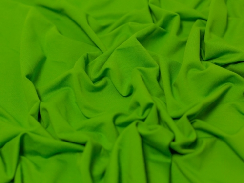 Minerva Core Range Medium Loop Back French Terry Stretch Knit Fabric Lime Green