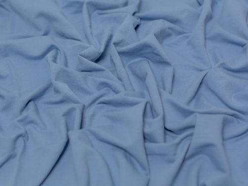Minerva Core Range Medium Loop Back French Terry Stretch Knit Fabric Soft Blue