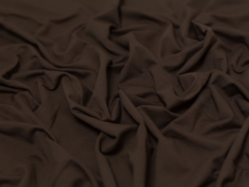Minerva Core Range Medium Loop Back French Terry Stretch Knit Fabric Brown