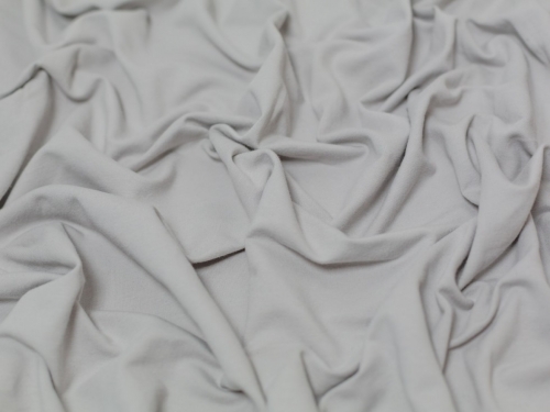 Minerva Core Range Medium Loop Back French Terry Stretch Knit Fabric Silver Grey