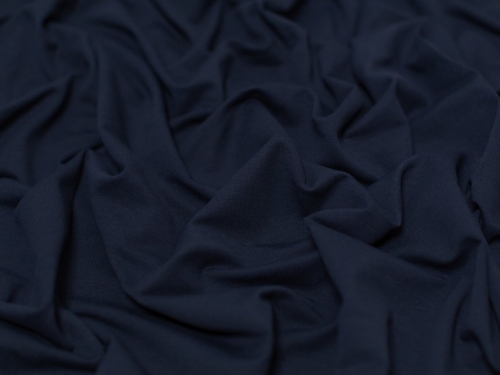 Minerva Core Range Medium Loop Back French Terry Stretch Knit Fabric Navy Blue