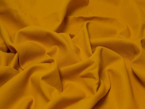 Minerva Core Range Washed Cotton Canvas Fabric Golden Yellow