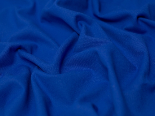 Minerva Core Range Washed Cotton Canvas Fabric Cobalt Blue