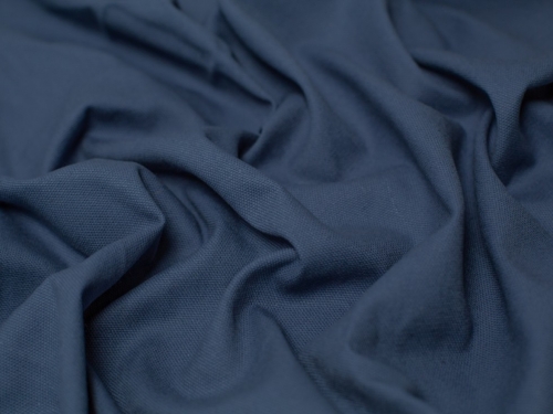 Minerva Core Range Washed Cotton Canvas Fabric Indigo