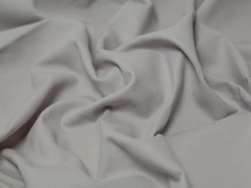 Minerva Core Range Washed Cotton Canvas Fabric Silver Grey