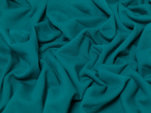 Minerva Core Range Polycotton Fleece Back Sweatshirt Stretch Knit Fabric Jewel