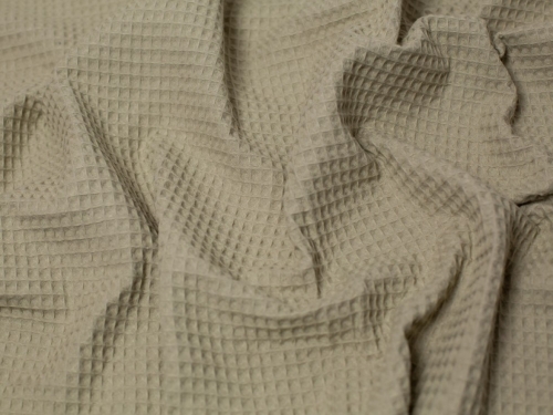 Minerva Core Range Medium Cotton Waffle Fabric Natural